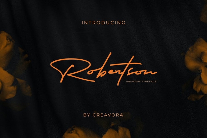 Robertson - Signature Font Font Download
