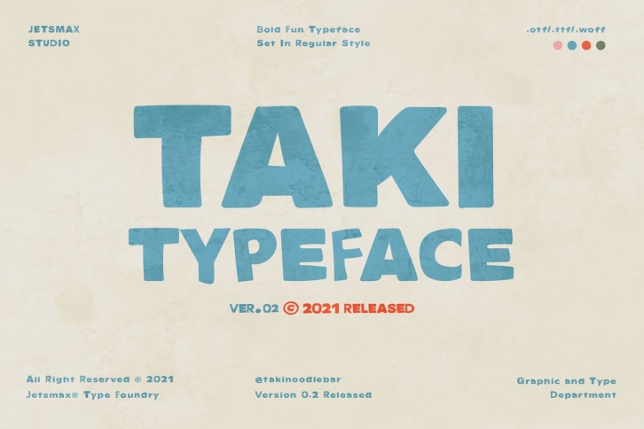 TAKI Typeface Font Download