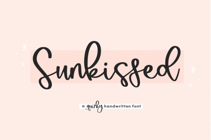 Sunkissed - Handwritten Script Font Font Download
