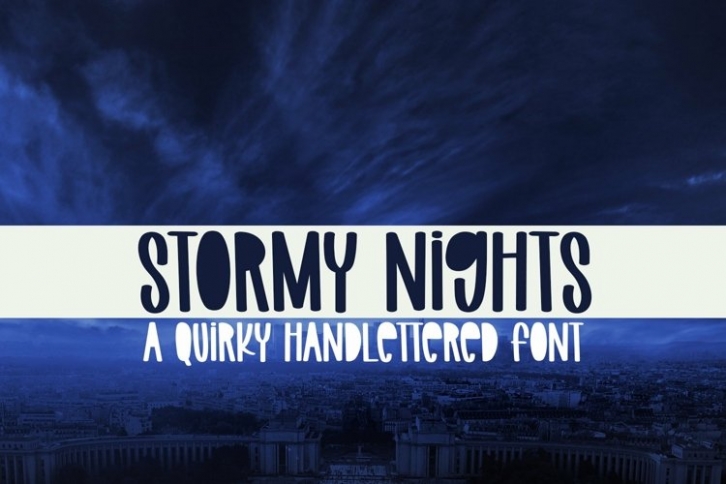 Web Stormy Nights Font Download