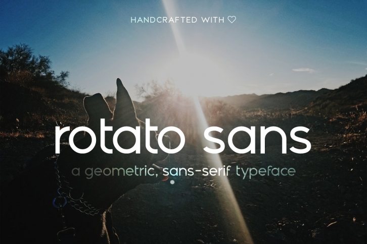 Rotato Sans: geometric, modern font Font Download
