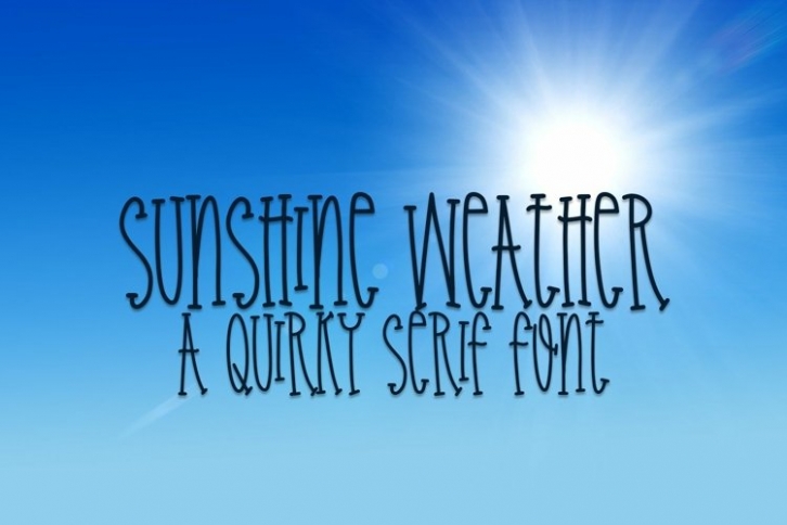 Web Sunshine Weather Font Download
