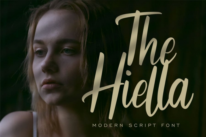The Hiella | Modern Script Font Font Download