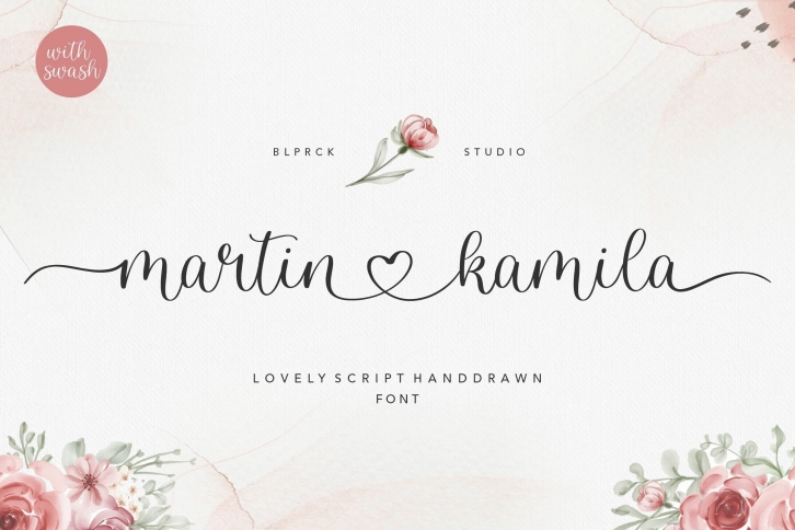 martin kamila lovely script handdrawn Font Download