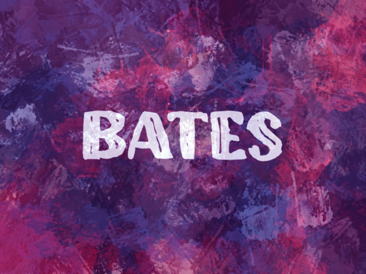 B Bates Font Download