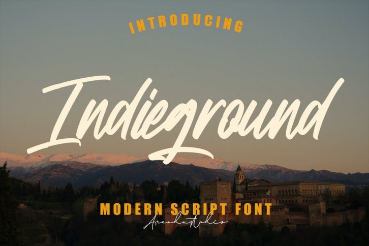 Indieground - Modern Script Font Font Download