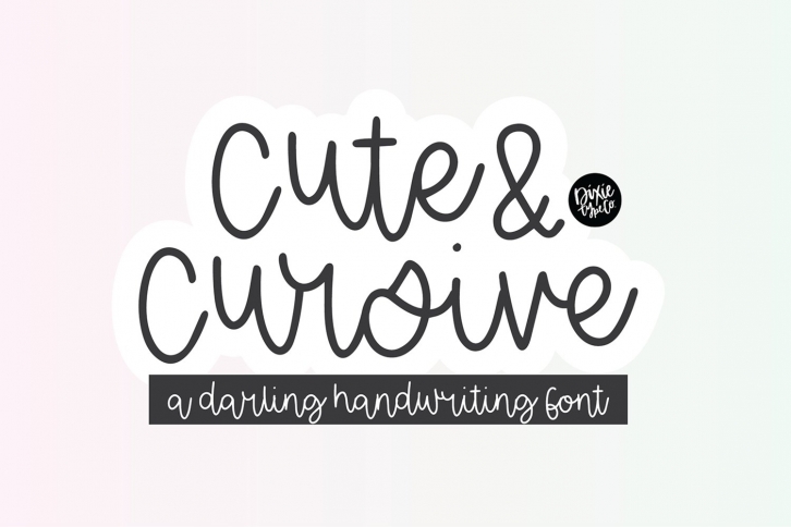 CUTE & CURSIVE Dainty Handwriting Script Font Download