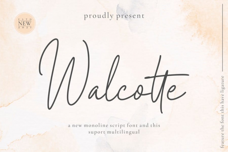 Walcotte Font Download
