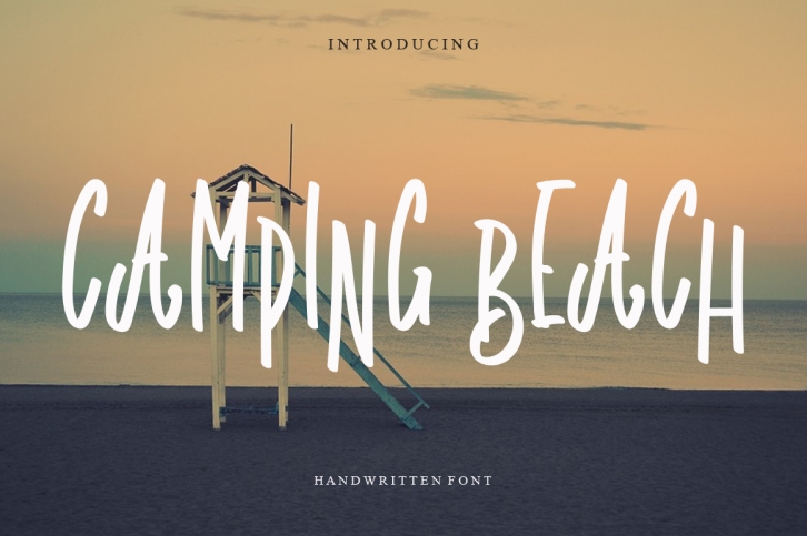 Camping Beach Font Download