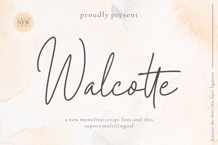 Walcotte Font Download