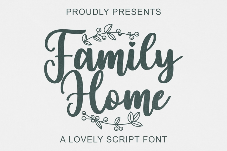 Family Home Font Download