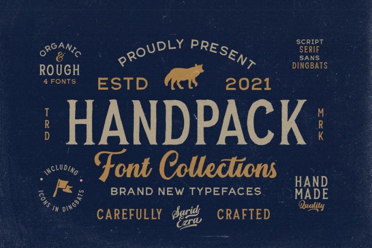 Handpack Font Collections (+Dingbats) Font Download