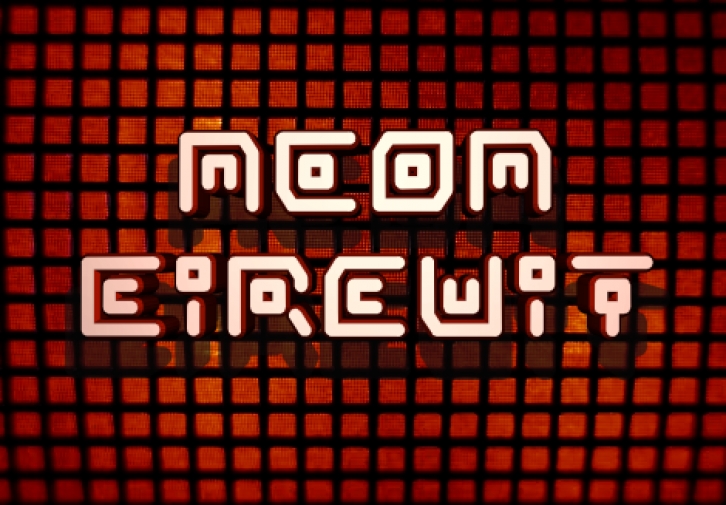 Neon Circui Font Download