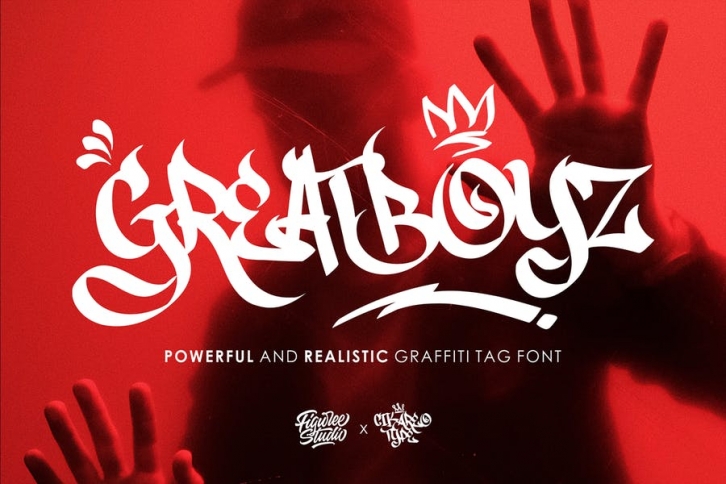 Greatboyz - Realistic Graffiti Font Font Download