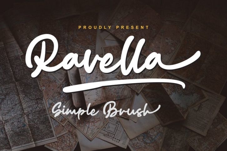 DS Ravella - Simple Brush Font Download
