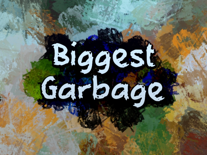B Biggest Garbage Font Download