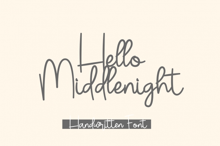 Hello Middlenight Font Download