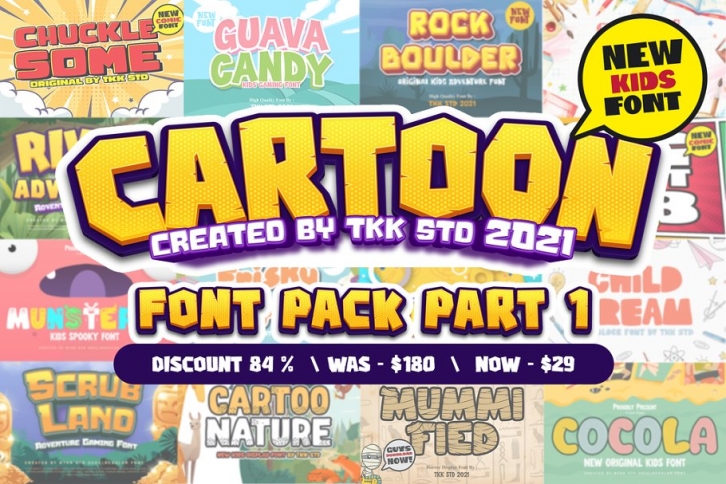 Cartoon Bundle V1 Font Download