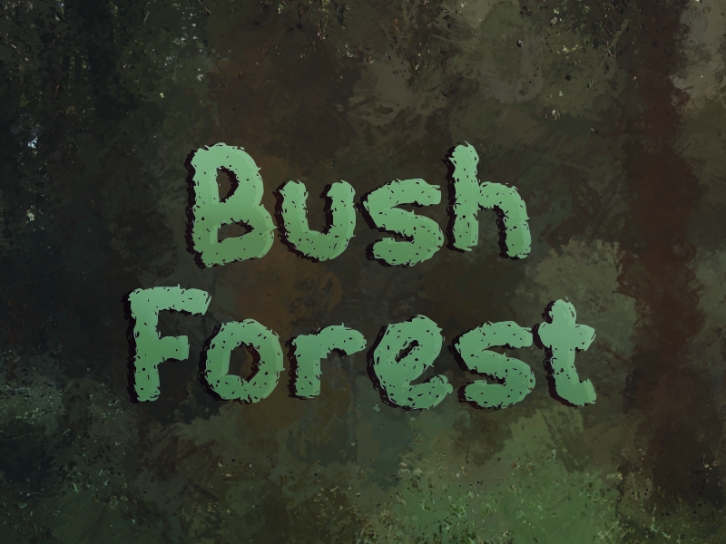 B Bush Fores Font Download