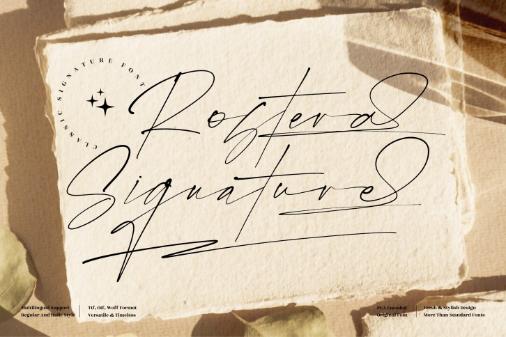 Rostera Signature Font Download