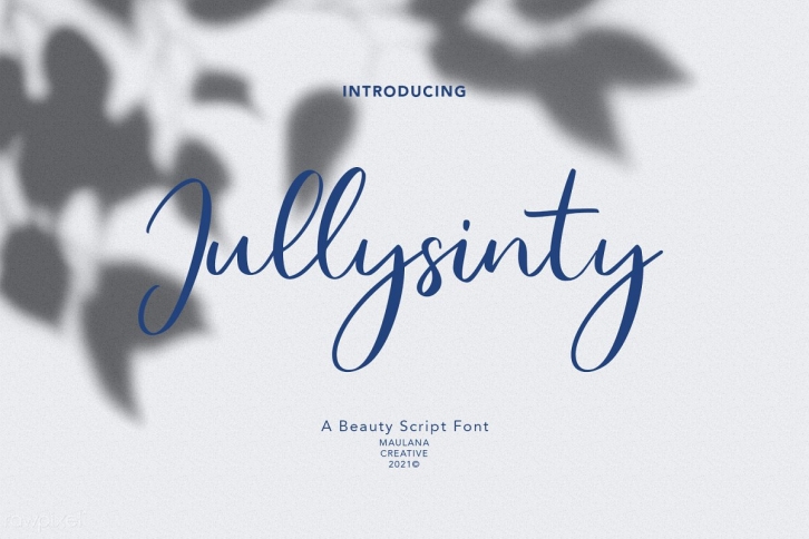 Jullysinty Beauty Script Font Download