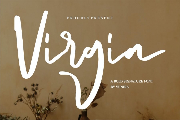 Virgia | A Bold Signature Font Font Download