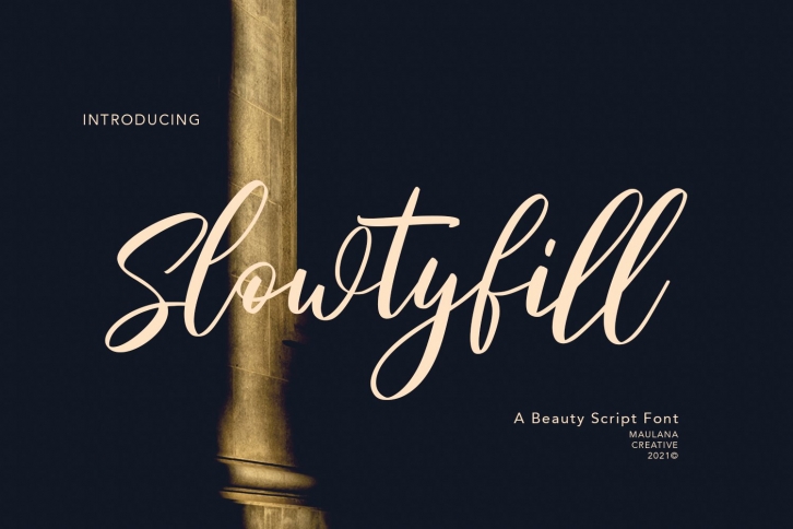 Slowtyfill Beauty Script Font Download