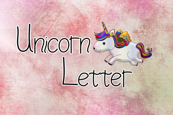 Unicorn Letter Font Download