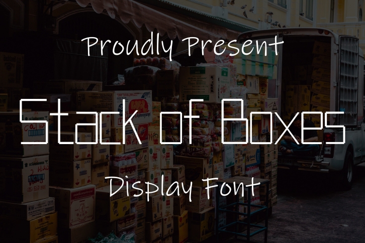 Stack of Boxes Font Download