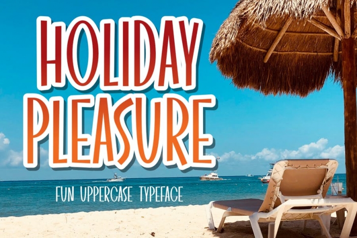DS Holiday Pleasure - Playful Typeface Font Download