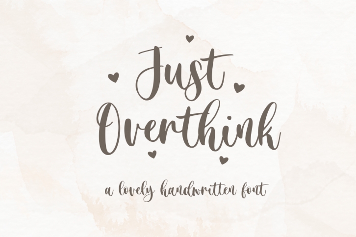 Just Overthink Font Download