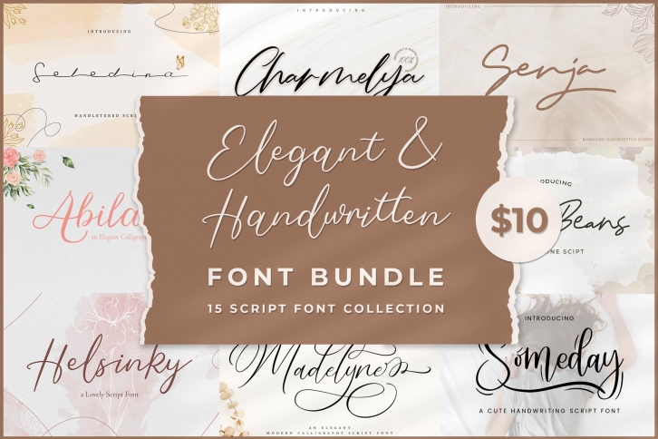 Elegant & Handwritten Bundle Font Download