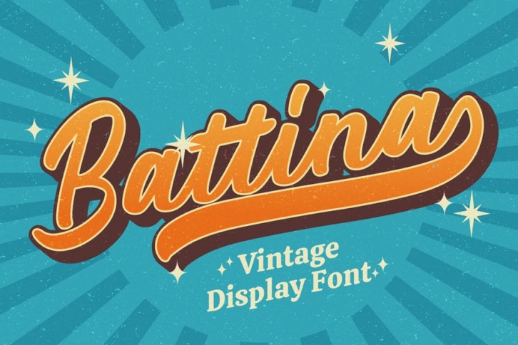 Battina - Vintage Display Font Font Download