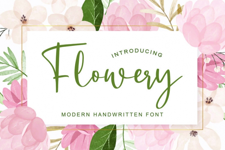 Flowery Font Download