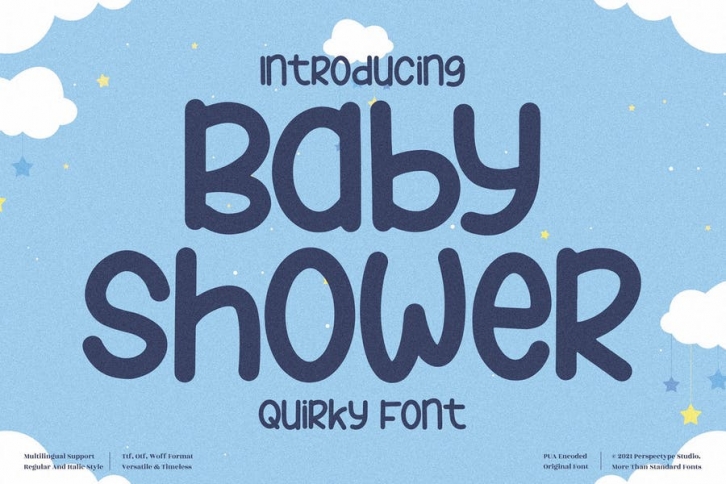 Baby Shower Quirky Font LS Font Download