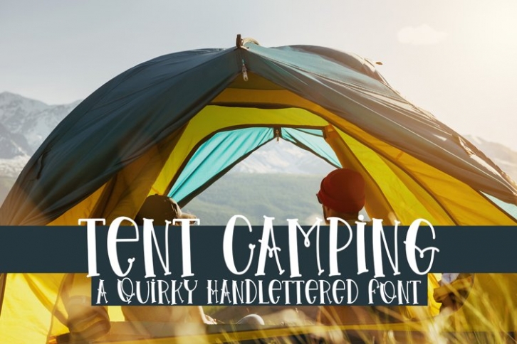 Tent Camping Font Download