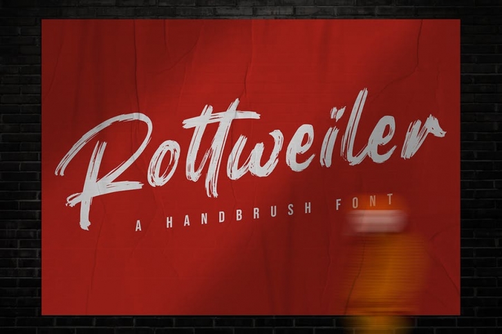 Rottweiler - Brush Font Font Download