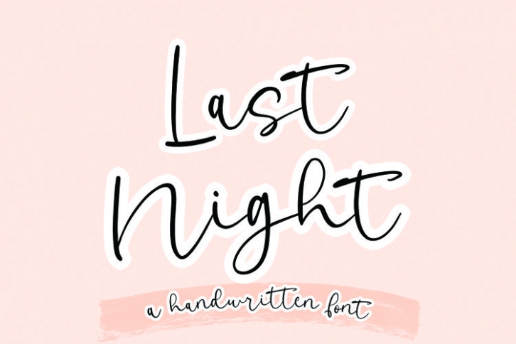 Last Night Font Download