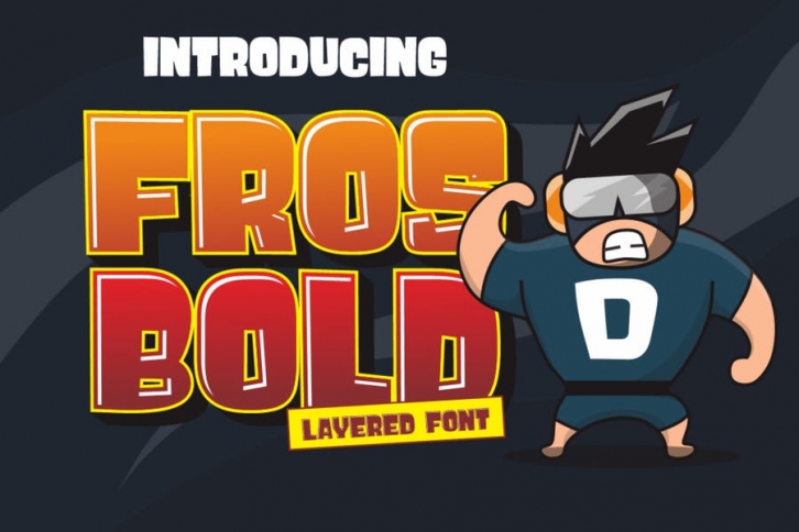 DS Fros Bold - Layerd Font Font Download