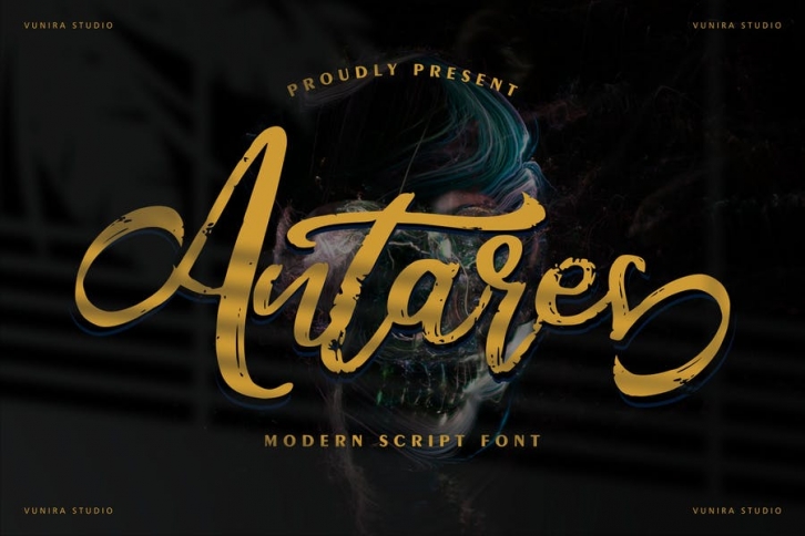 Antares | Modern Script Font Font Download