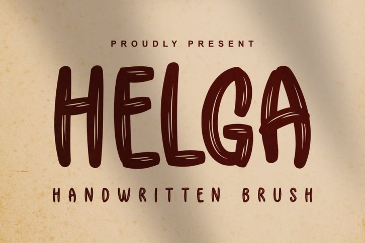 DS Helga - Handwritten Brush Font Download