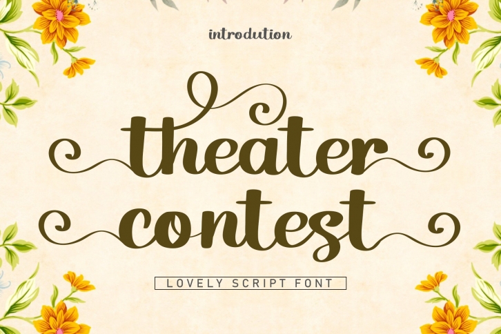 Theater Contest Font Download