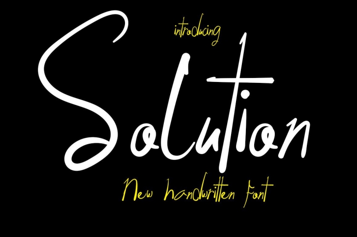 Solution Font Download
