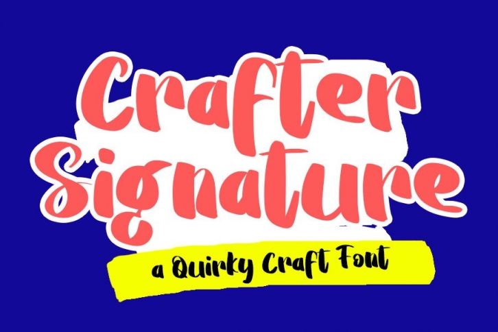Crafter Signature Font Download