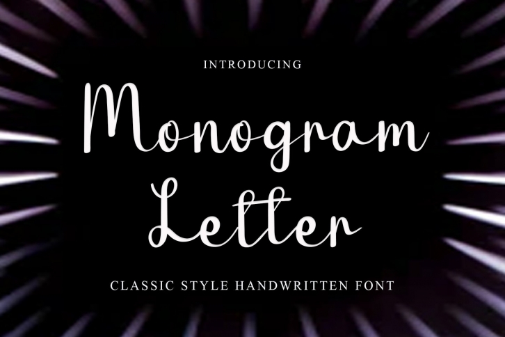 Monogram Letter Font Download