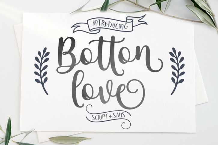 Botton Love Duo Font Download