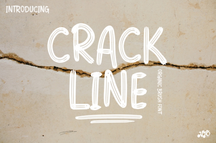 CRACKLINE - Brush Font Font Download