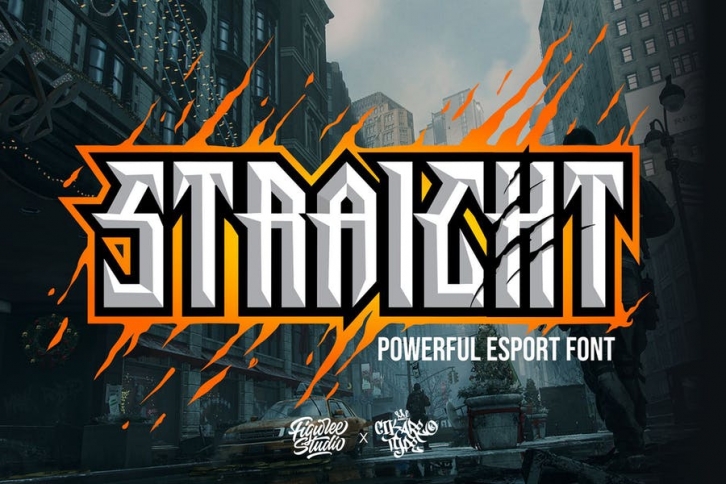 Straight - Powerful Esport Font Font Download