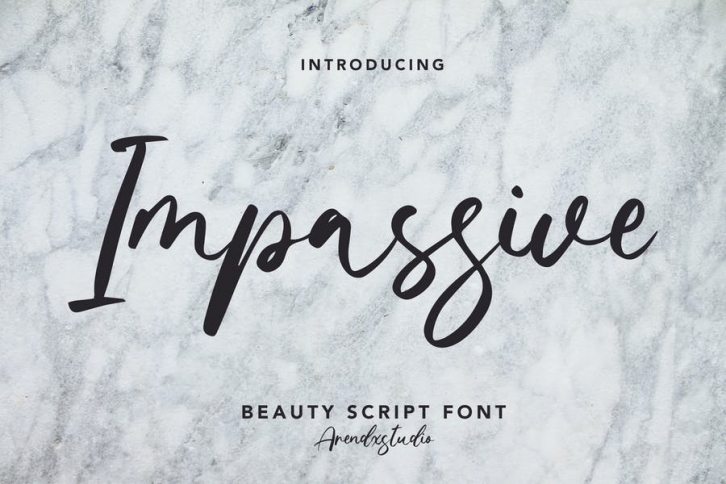 Impassive - Beauty Script Font Font Download