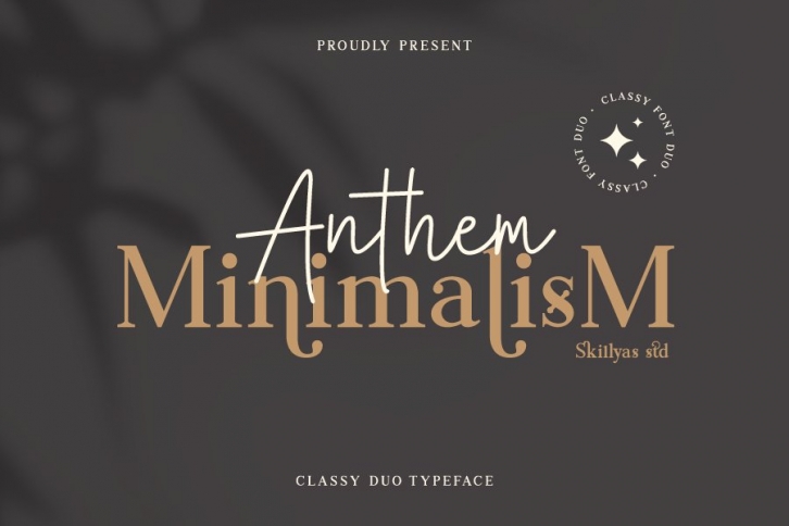 Anthem Minimalism duo Font Download